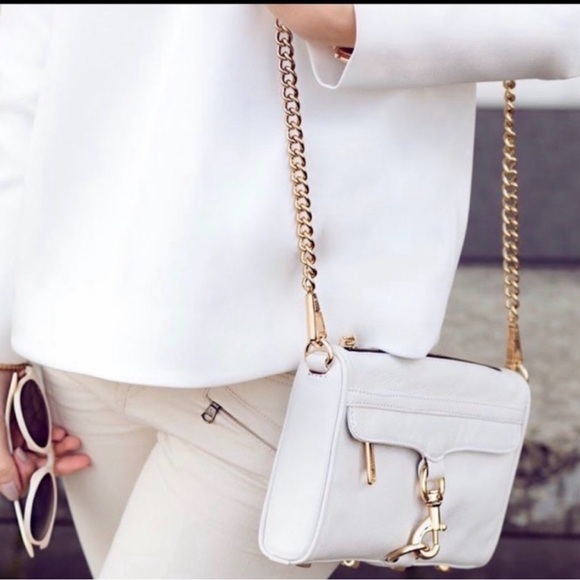 Rebecca Minkoff Mini Crossbody Bag with Rose Gold Chain - Picture 3 of 13